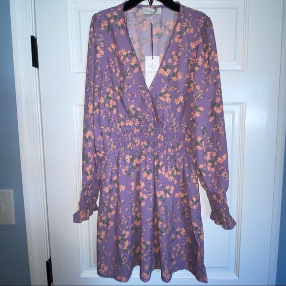 ⭐️ WAYF Delancy Smocked Waist Mini Dress - Picture 6 of 10